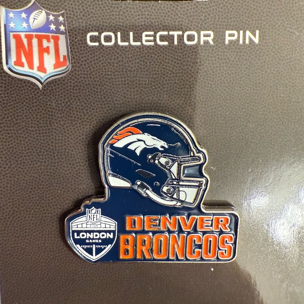 NFL Denver Broncos London Game Pin